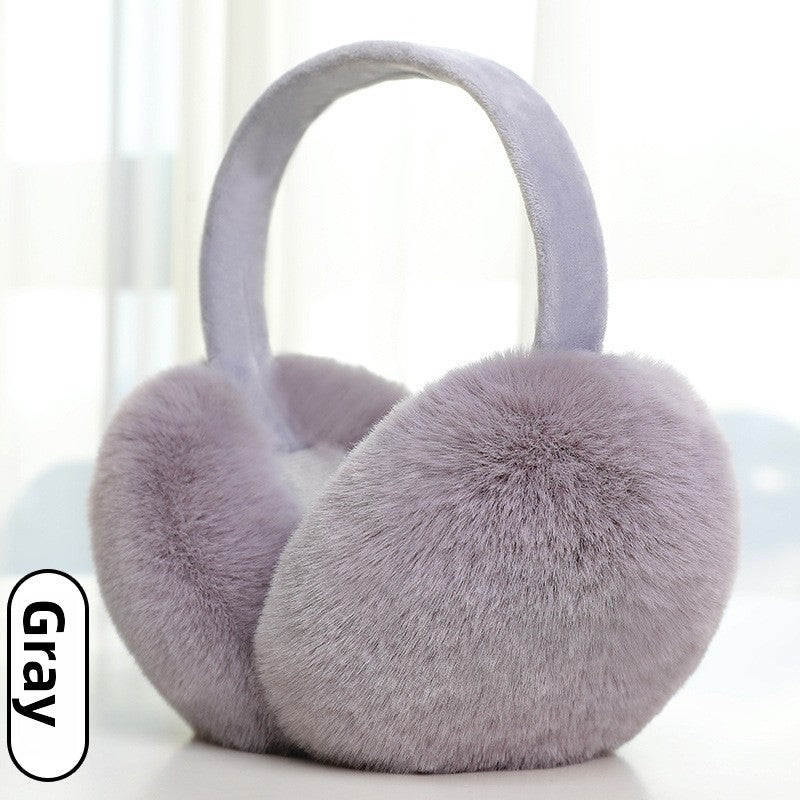 Foldable Plush Winter Earmuffs for Warmth