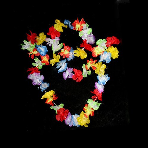 Premium Hawaiian Leis - 100cm Thickened Floral Garland for Hula Parties & Gifts