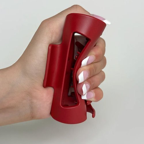 Handmade Shatter-Resistant Silicone Square Claw Clip Non-Slip Hair Accessory