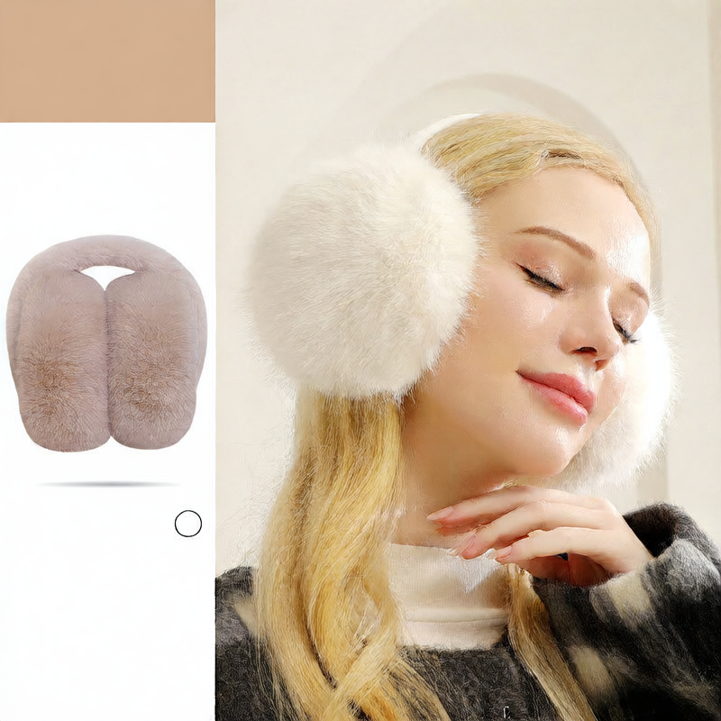 Foldable Plush Winter Earmuffs for Warmth