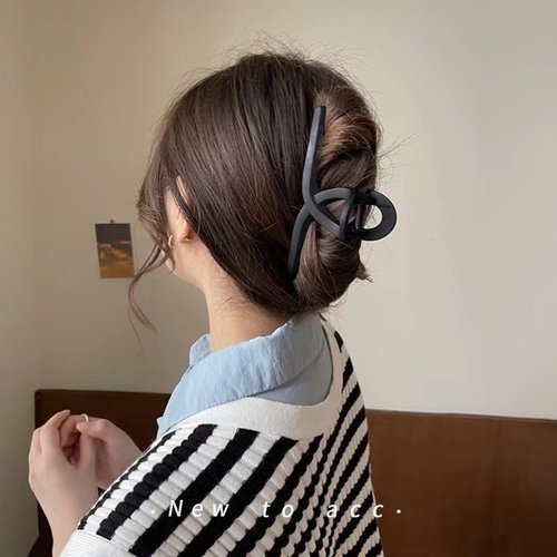 Handmade Matte Claw Clip Elegant Large Frosted Hair Jaw Clip for Thick Hair
