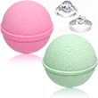 Mermaid Love Potion Bath Bombs Gift Set of 2 with Size 6 Ring Inside Each Made in USA