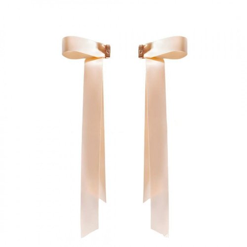 Handmade Magnetic Bow Hair Clip Elegant Zinc Alloy Metal Barrette for Women