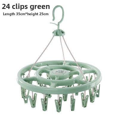 Windproof Clothes Drying Rack with Plastic Clips