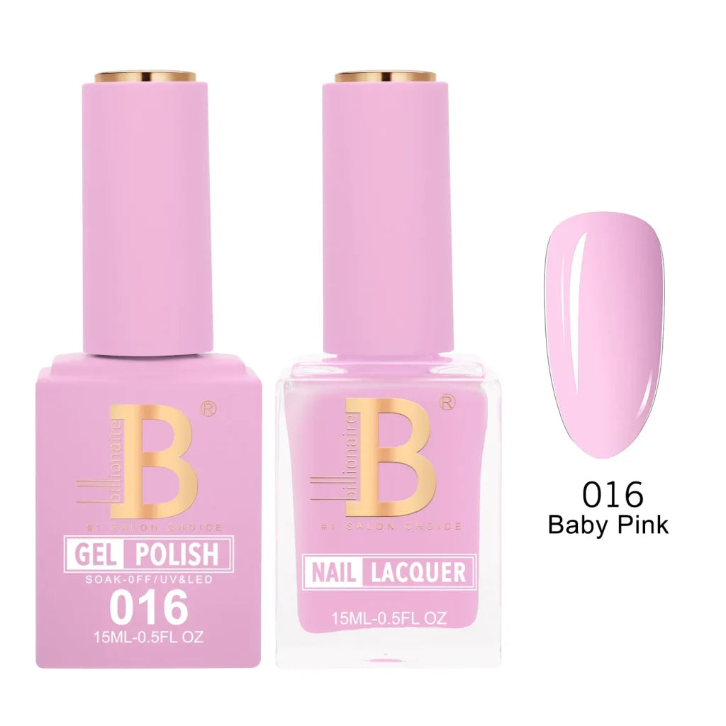 Matching Gel & Lacquer Nail Polish Duo Set - Multiple Colors