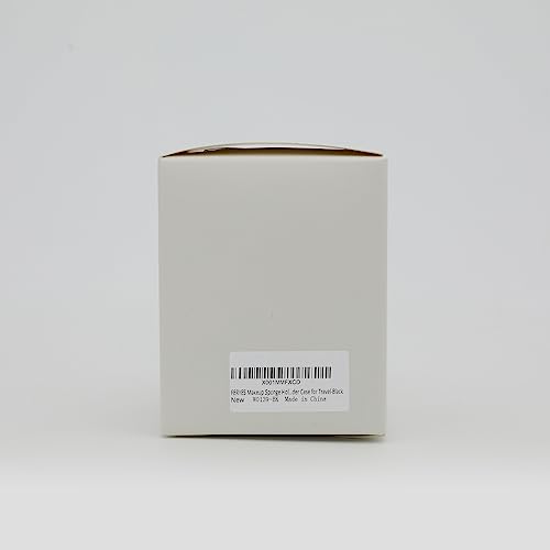 FERYES 2 PCS Makeup Sponge Holder – Shatterproof Eco-Friendly Silicone Beauty Make Up Blender Case for Travel - Black