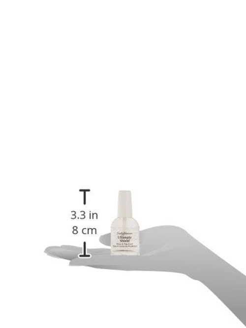 Sally Hansen Nail Treatment Ultimate Shield® Base & Top Coat | Strengthens & Protects Nails | Long-Lasting Clear Finish | Nail Strengthener & Protectant