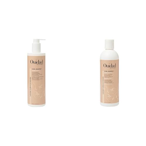 Ouidad Curl Shaper Hair Care Set - Weightless Cleansing Conditioner & Moisture Restoring Shampoo | 16 Fl Oz & 12 Fl Oz