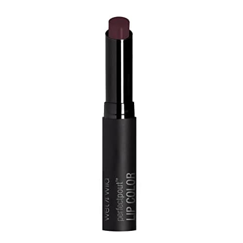 wet n wild Perfect Pout Lipstick, Dark Red My Blackberry Broke, Vegan | Gluten-Free | Cruelty-Free | Lip Color, Lip Color