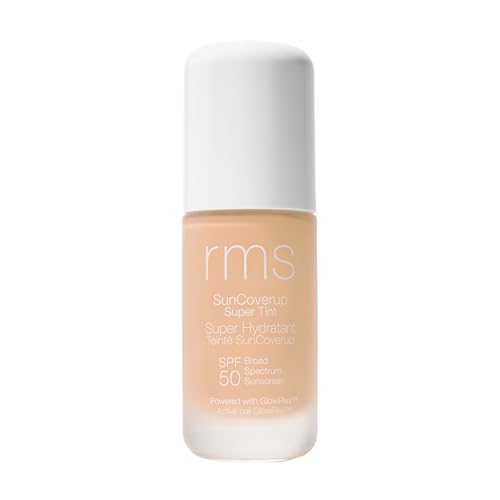 RMS Beauty SunCoverup SPF 50 ? Broad Spectrum Mineral Sunscreen Foundation, Reef-Safe Zinc Oxide, Tinted Lightweight Sun Protection, Water-Resistant, 1 fl oz