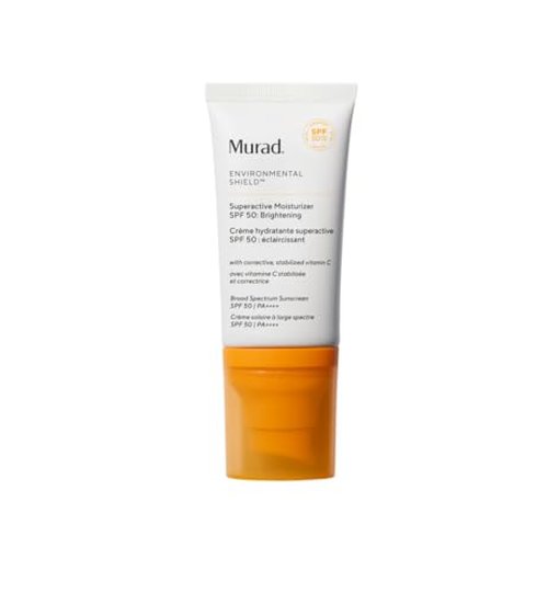 Murad Superactive Brightening Moisturizer SPF 50 - Vitamin C Packed Hydrating Ulta Sheer Facial Sunscreen W/Lipid-boosting Technology for Preventative Aging Protection from UVA/UVB - 1.7 Fl oz