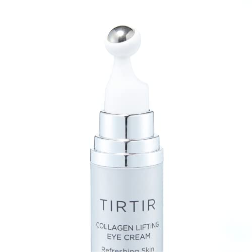 TIRTIR Collagen Lifting Eye Cream - Roller Applicator, Wrinkle Spot Treatment, Revitalizing Moisturizer,Tightening Under Eye For Wrinkles,Fine Lines, Under Eye Bags, Lift Treatment For Men & Women
