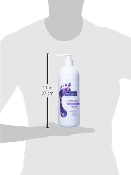 Footlogix Exfoliating Seaweed Scrub - Deep Cleanse & Revitalize Skin | 32 Fl. Oz.