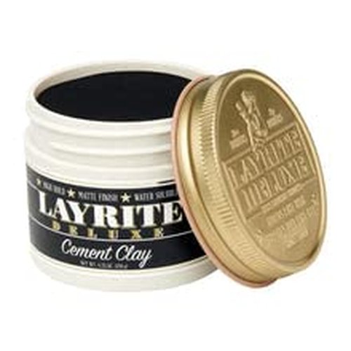 Layrite Cement Hair Clay - Strong Hold Styling Clay for All Hair Types | 4.25 Ounce