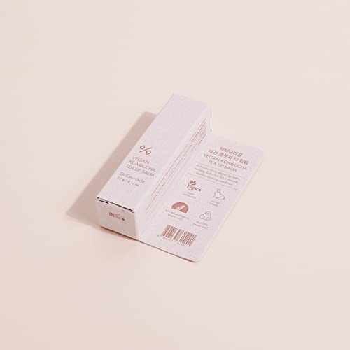 Dr.Ceuracle Vegan Kombucha Tea Lip Balm - Hydrating, Lightweight Moisturizer for Dry Lips | 3.7 g / 0.13 oz.