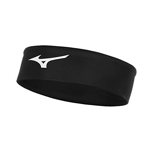 Mizuno Player Headband, Black, One Size Fits Most