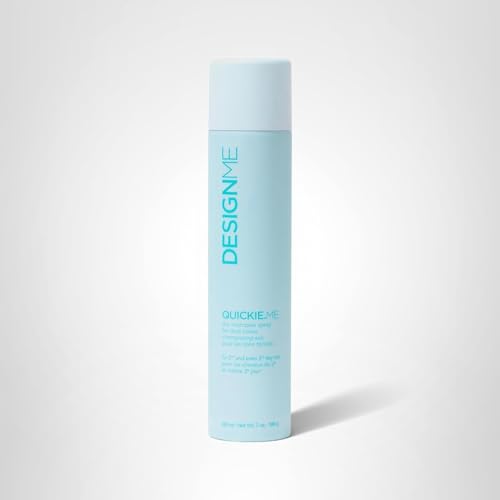 Design.Me QUICKIE.ME Dry Shampoo For Dark Tones | Instantly Refreshes, Absorbs Oils | Root-Lifting Formula with Rice Starch | Residue-Free Waterless Spray for Brown, Black, Dark & Red Hair
