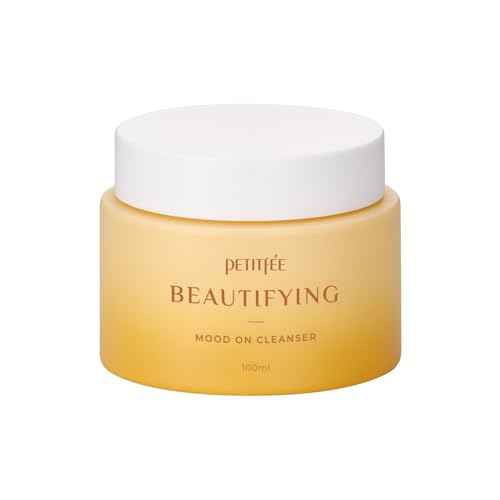 Petitfee Beautifying Mood On Cleanser 3.38 fl. oz. (100ml) - Cleansing Balm, Makeup Removal, Pore Cleansing, Dissolves Sunscreen, Moisturizing Finish with Citrus Aroma Oil, Korean Skincare