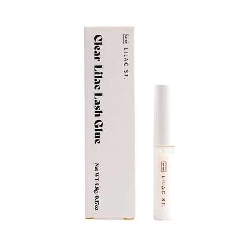 Lilac St - Lilac Lash Glue (Clear) - Beginner Lash Cluster Glue - Precise Brush Tip Applicator - Strong Hold & Easy Removal - Waterproof - Sensitive Eyes Safe - Cruelty Free, Vegan, Women Founded