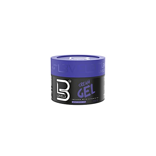 L3 Level 3 Cream Gel - Provides Volume and Medium Hold - With Vitamins to Nourish and Protect Hair Level Three Mens Hair Styling Cream (250 ML, Small)