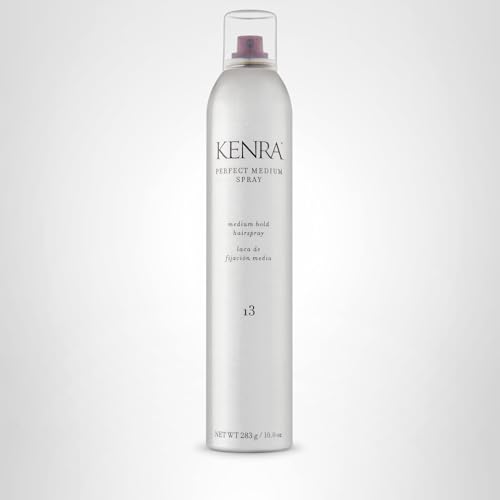 Kenra Professional Perfect Medium Spray 13 50% | Provides Styling Control Without Stiffness | Medium Hold | Fast-Drying Formulation | High Shine Finish | All Hair Types | 10 oz