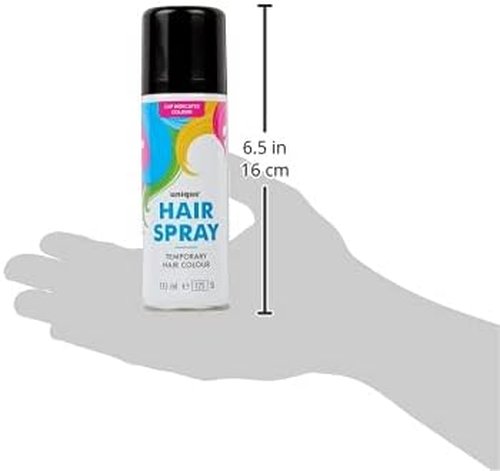 Neon Black Temporary Hair Spray - Easy-to-Use Colorful Styling for Festivals | 4.5 fl. oz