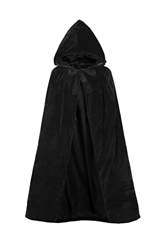 GOLDSTITCH Kids Hooded Velvet Cloak Cape for Halloween Christmas Cosplay Costumes