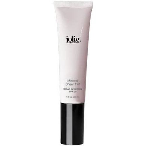 Jolie Mineral Sheer Tint SPF 20 - Oil-Free Tinted Moisturizer for Hydration & Coverage | Vegan (Sun Glow)