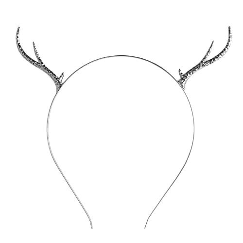 Arsimus Metal Deer Antlers Headband (Silver)