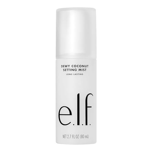 e.l.f. Dewy Coconut Setting Mist, Makeup Setting Spray For Hydrating & Conditioning Skin, Infused With Green Tea, Vegan & Cruelty-Free, 2.7 Fl Oz