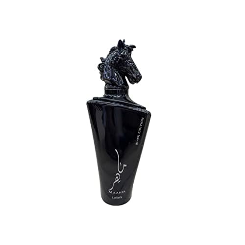 Lattafa Perfumes Maahir Black Edition for Unisex Eau de Parfum Spray, 3.4 Ounce