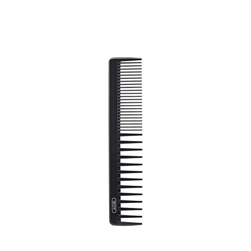 Ace Bi-function Comb, Coarse Teeth & Regular Teeth, Black, 1CT (Pack of 3)