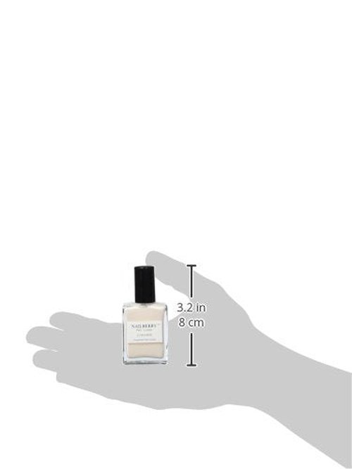 Nailberry L'Oxygéné Oxygenated Nail Lacquer - Almond | UV Protected, Long-Wear, 12-Free Vegan Polish | 15 ml
