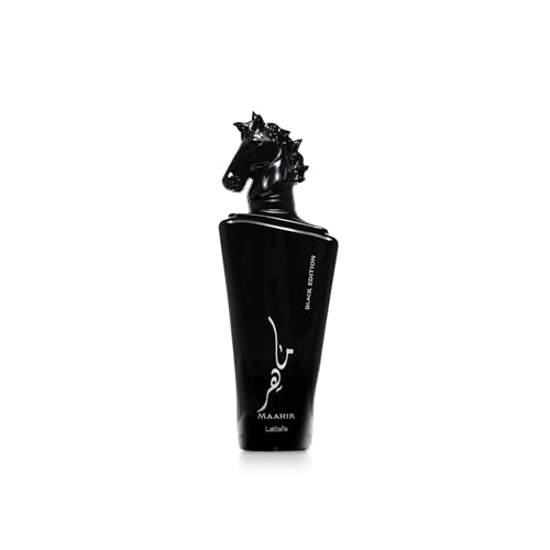 Lattafa Maahir Black Edition Eau De Parfum Spray, 3.4 Ounce (Unisex)