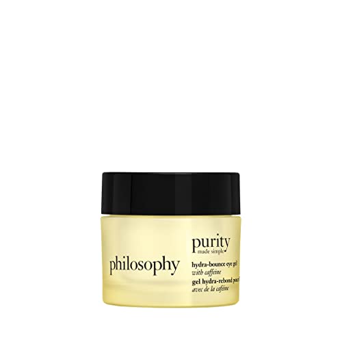 philosophy purity made simple hydra-bounce eye gel - with meadowfoam seed oil, shea butter & gingko extract ? provides 24-hour hydration for brighter & smoother skin - 0.5 fl oz