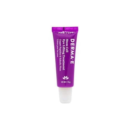 Derma E Stem Cell Lifting Eye Treatment ? Multi Action Firming and Tightening Under Eye and Upper Eyelid Cream - Hydrating and Revitalizing Moisturizer, 0.5oz