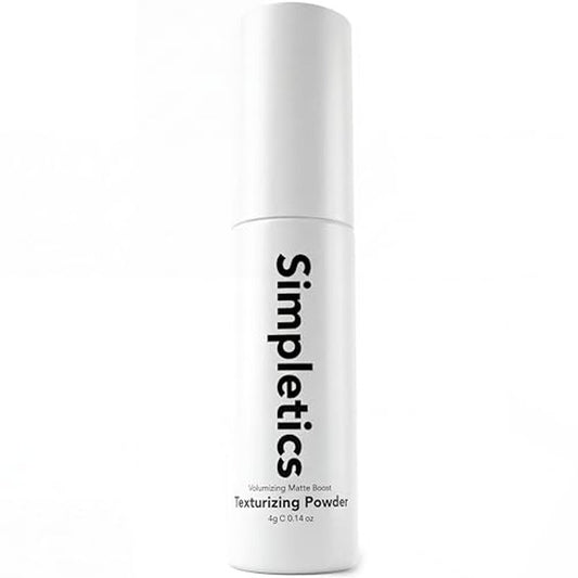Simpletics Texturizing Powder - All Natural, 4 Ingredient Nourishing Formula with Rice Starch - Chemical Free - Gives Volumized, Texturized, Matte Finish to Men & Women