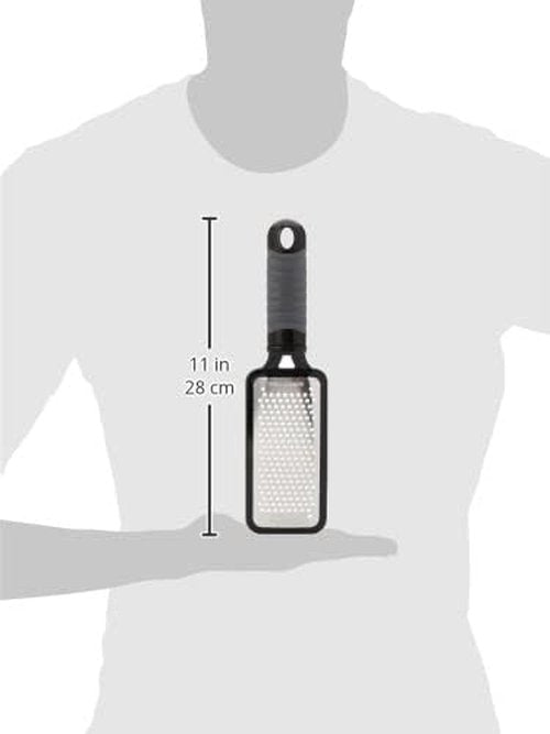 Microplane Home Series Coarse Grater - Effortless Grating for Everyday Cooking | Black Finish