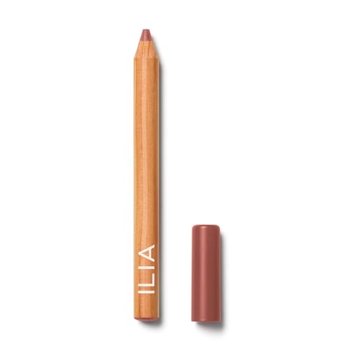 ILIA - Lip Sketch Hydrating Crayon | Hydrate, Plump, Smooth, Strengthen | Long Lasting up to 12-Hours, Bleed-Resistant, Soft-Matte | Barrier-Building, Non-Toxic, Cruelty-Free (Banquette)