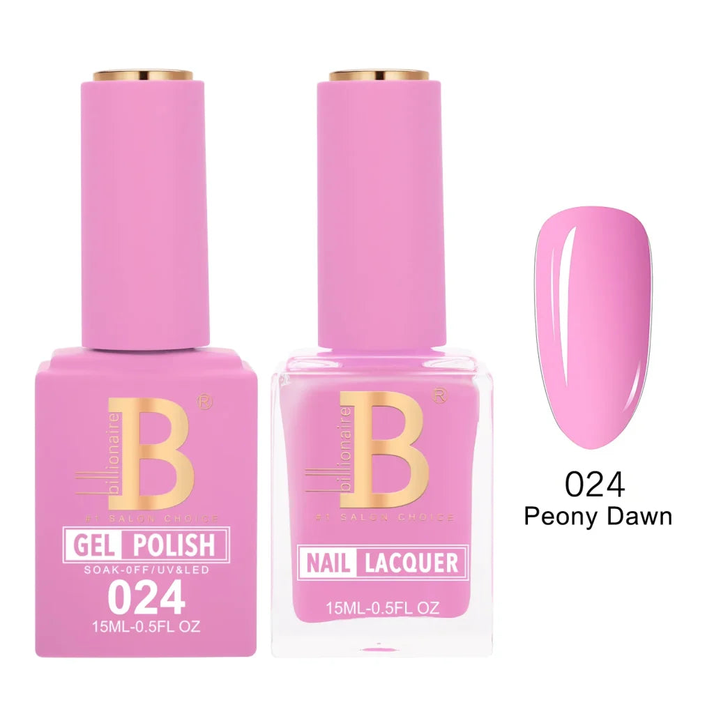 Matching Gel & Lacquer Nail Polish Duo Set - Multiple Colors