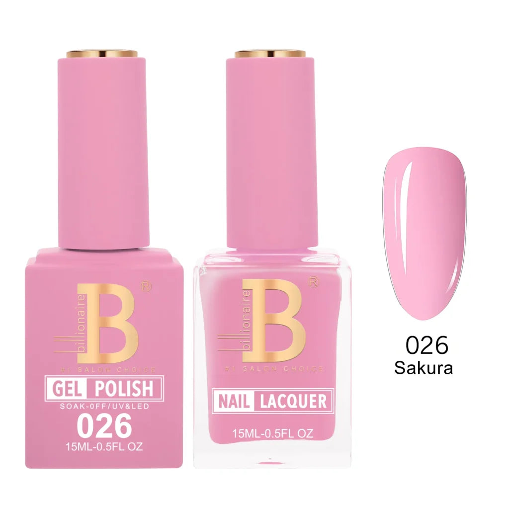 Matching Gel & Lacquer Nail Polish Duo Set - Multiple Colors