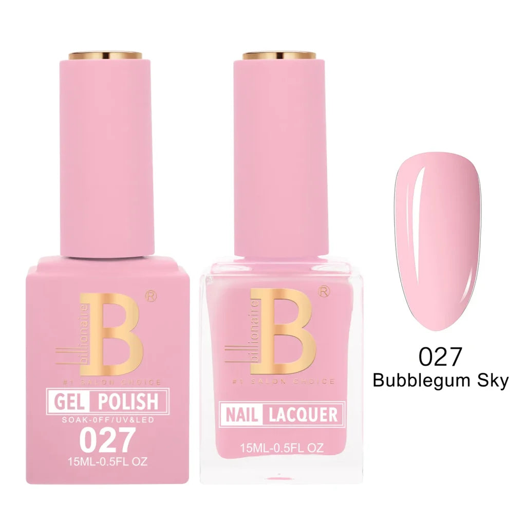 Matching Gel & Lacquer Nail Polish Duo Set - Multiple Colors
