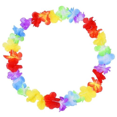Premium Hawaiian Leis - 100cm Thickened Floral Garland for Hula Parties & Gifts
