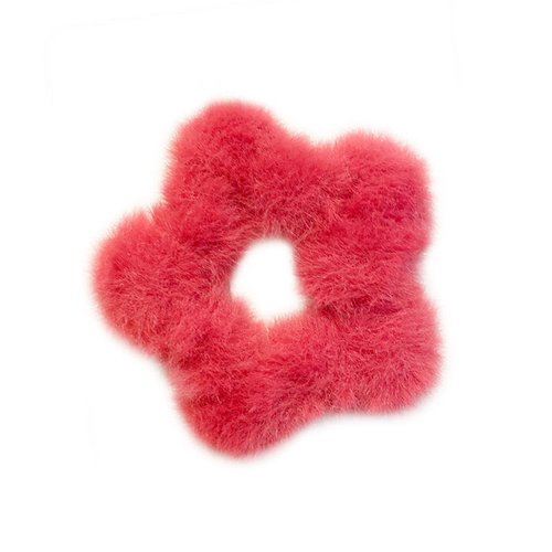 Handmade Korean Plush Star Hair Clip Soft Fluffy Duckbill Clip for Women