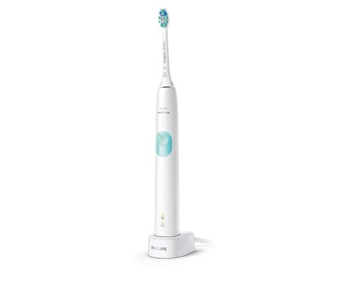 Philips Sonicare ProtectiveClean 4100 Electric Toothbrush - Effective Plaque Control, White Finish