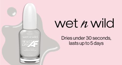 wet n wild Fast Dry AF Nail Polish, Quick 40 Second Dry Time, Long Lasting High-Shine - Sin-derella