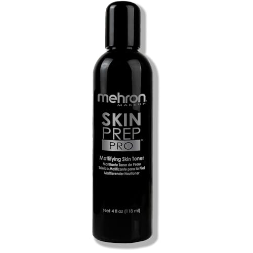 Mehron Makeup Skin Prep Pro Mattifying Skin Toner | Long Lasting Pre-Makeup Primer 4 fl oz (120 ml)