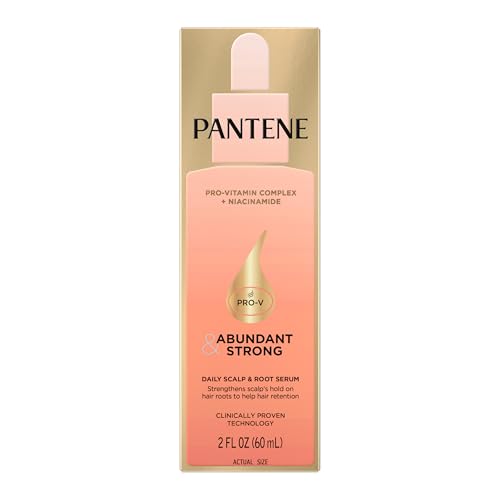 Pantene Abundant & Strong Daily Scalp Serum, Strengthens Scalp’s Hold on Roots, 2 oz