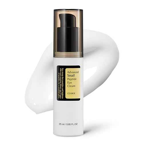 COSRX Snail Mucin Peptide Under Eye Cream, 0.84 fl oz, 73.7% Snail Mucin and Niacinamide, Eye Care, Eye Cream Anti Aging, Dark Circles, Korean Skin Care