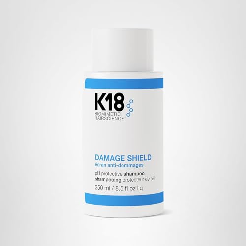 K18 Damage Shield Protective Shampoo, Reduces Frizziness & Tangles, Maintains Hair Health, 8.5 Fl Oz